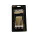 champagne gold Candles with Birthday topper 12 count champagne gold Candles with Birthday topper 12 count
