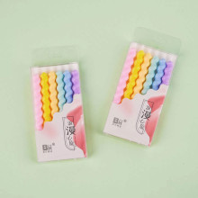 colorful Spiral Birthday Candle for Birthday Party 6 Pcs