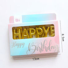 شموع عيد ميلاد ذهبي شامبين لماع