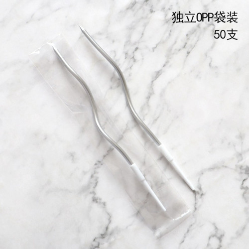 شموع سوايرل فضي (6 شمعات) 17 سم