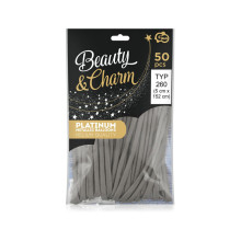 260Q Modelling balloons chrome charcoal grey 50 pcs