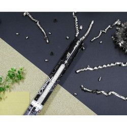Confetti Cannon Streamers Silver / 40 cm (12 pcs)