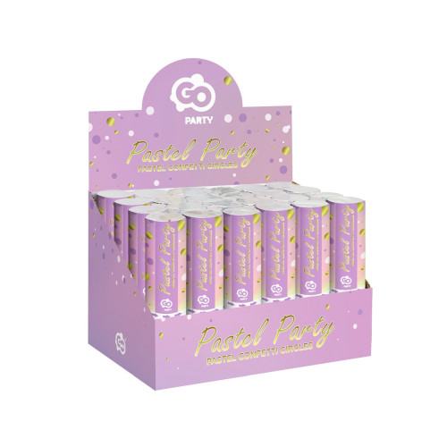 Confetti Cannon Circles gold lilac white - 15 cm (24 pcs) Confetti Cannon Circles gold lilac white - 15 cm (24 pcs)