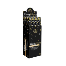 Confetti Cannon Gold-silver-black mix foil - 60cm (12 pcs)