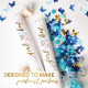 Confetti Cannon Blue Butterfly paper Party Poppers 40 cm Confetti Cannon Blue Butterfly paper Party Poppers 40 cm