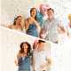 Confetti Cannon Blue Butterfly paper Party Poppers 40 cm Confetti Cannon Blue Butterfly paper Party Poppers 40 cm