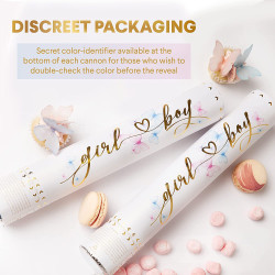 Confetti Cannon Pink Butterfly paper Party Poppers 40 cm