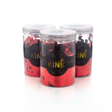 Foil confetti red jar 250g Foil confetti red jar 250g