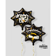 18 inch PR DREAM BIG CONGRATULATIONS GRAD Balloons