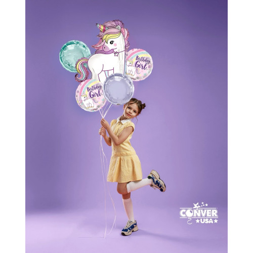 باقة بالون عيد ميلاد يونيكورن