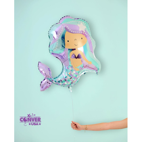 باقة بالون عيد ميلاد حورية البحر