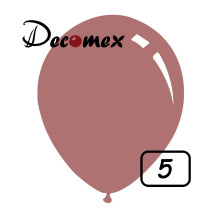 5 inch latex balloon PASTEL ROSEWOOD (100 Pcs)