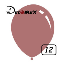 12 inch latex balloon PASTEL ROSEWOOD (100 Pcs)