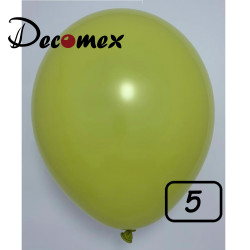 5 inch latex balloon PASTEL OLIVE (100 Pcs)