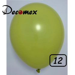 12 inch latex balloon PASTEL OLIVE (100 Pcs)