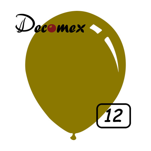12 inch latex balloon PASTEL OLIVE (100 Pcs)