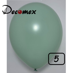 5 inch latex balloon PASTEL WINTER GREEN (100 Pcs)