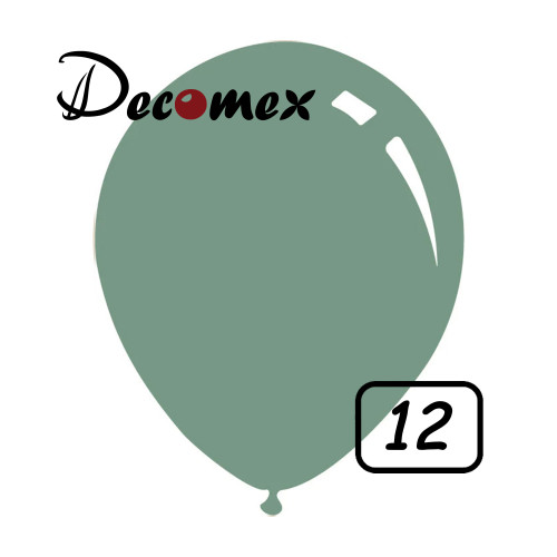 12 inch latex balloon PASTEL WINTER GREEN (100 Pcs)