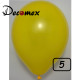 5 inch latex balloon STANDARD DEEP YELLOW (100 Pcs)