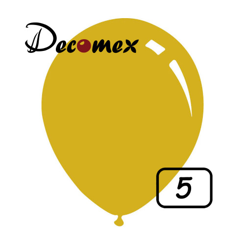 5 inch latex balloon STANDARD DEEP YELLOW (100 Pcs)