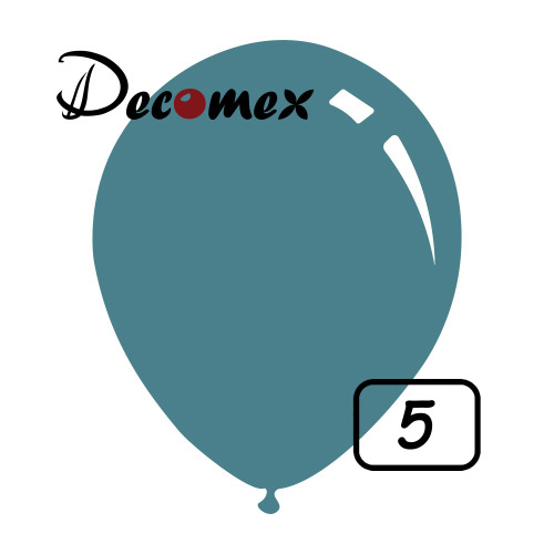 5 inch latex balloon STANDARD CAROLINA BLUE (100 Pcs)