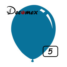 5 inch latex balloon STANDARD OCEAN BLUE (100 Pcs)