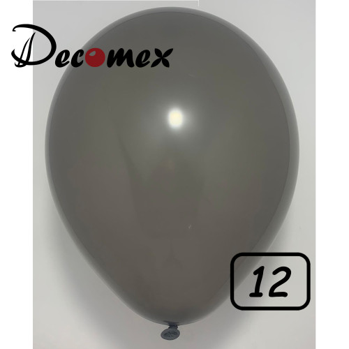 12 inch latex balloon PEBBLE GREY (100 Pcs)