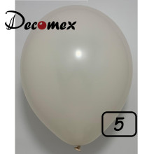 5 inch latex balloon PASTEL DUST WHITE (100 Pcs) 5 inch latex balloon PASTEL DUST WHITE (100 Pcs)