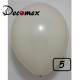 5 inch latex balloon PASTEL DUST WHITE (100 Pcs)