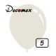 5 inch latex balloon PASTEL DUST WHITE (100 Pcs)