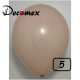 5 inch latex balloon PASTEL CAMEO (100 Pcs)