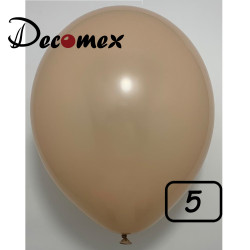 5 inch latex balloon PASTEL BLENDED BROWN (100 Pcs)