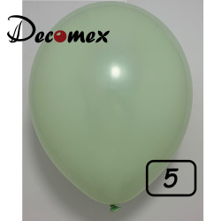5 inch latex balloon PASTEL GREEN TEA (100 Pcs)