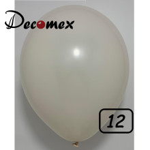 12 inch latex balloon PASTEL DUST WHITE (100 Pcs) 12 inch latex balloon PASTEL DUST WHITE (100 Pcs)