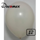 12 inch latex balloon PASTEL DUST WHITE (100 Pcs)