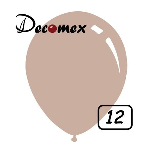 12 inch latex balloon PASTEL BLENDED BROWN (100 Pcs)