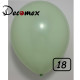 18 inch latex balloon PASTEL GREEN TEA (10 Pcs)