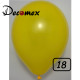 18 inch latex balloon Deep Yellow (10 Pcs)