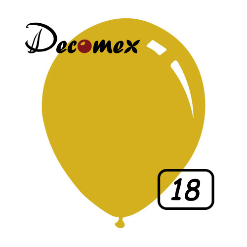 18 inch latex balloon Deep Yellow (10 Pcs)