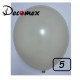 5 inch latex balloon PASTEL SAND (100 Pcs)