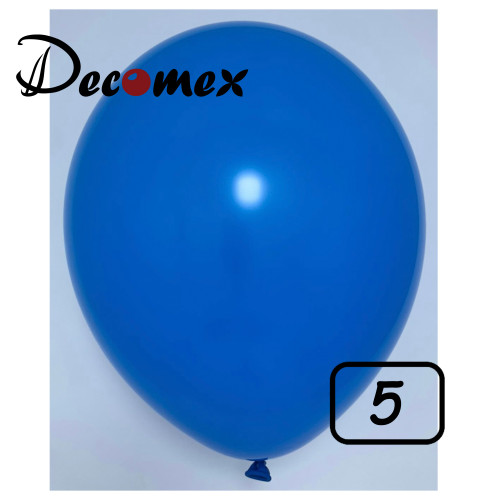 5 inch latex balloon STANDARD BLUE (100 Pcs)