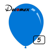 5 inch latex balloon STANDARD BLUE (100 Pcs)