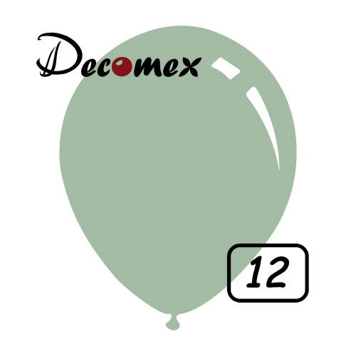 12 inch latex balloon PASTEL EUCALYPTUS (100 Pcs)