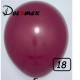 18 inch latex balloon PASTEL BURGUNDY (10 Pcs)