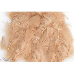 Eleganza Craft Marabout Feathers Mixed sizes 3-8inch 8g bag Natural