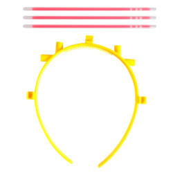 Neon Glow Hair Pin Red color