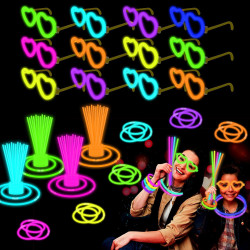 Glow stick heart Neon eyeglasses - Pink color