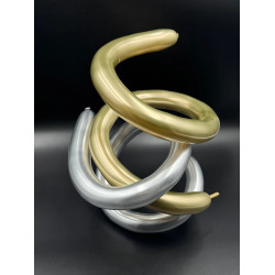 260Q Modelling balloons chrome Gold 50 pcs