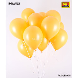 5 inch Latex Balloon Pastel LEMON 100 count