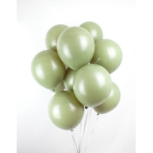 5 inch Latex Balloon Pastel Olive 100 count